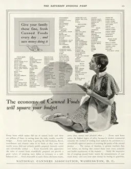 Preserved Gallery: Canned Foods Advert