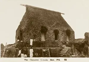 Cannibal Prints: The cannibal Temple (Temole) - Fiji