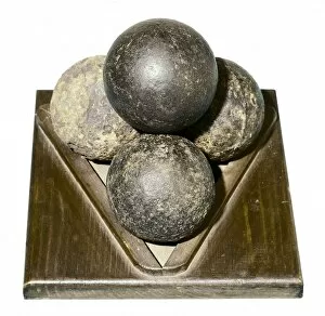 Vitoria Collection: Cannon balls of the French batteries. SPAIN