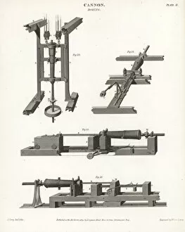Rees Gallery: Cannon-boring machinery, 18th century