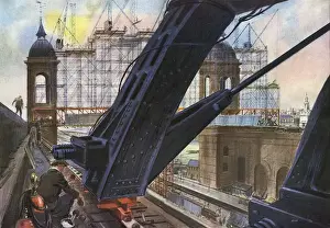 Cannon Street station being dismantled in 1961