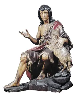 Baptist Prints: CANO, Alonso (1601-1667). Saint John the Baptist