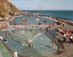 Ventnor Prints: The canoe lake, Ventnor, Isle of Wight