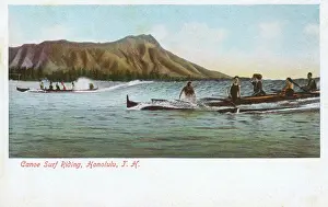 Canoe Prints: Canoe Surfing in Honolulu, Hawaii