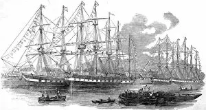 The Canterbury Association Ships in East India Dock, London