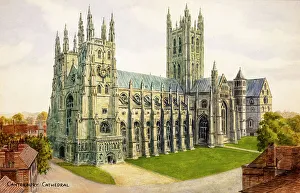 Canterbury Prints: Canterbury Cathedral, Kent