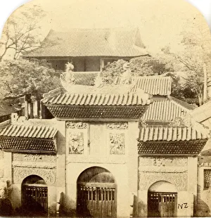 Zambra Prints: Canton. View in the Grounds of the Imperial College