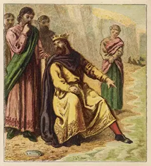 Foolish Prints: Canute Reproves Courtier