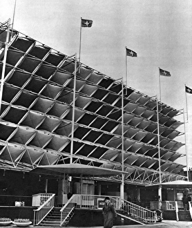 Images Dated 7th January 2012: Canvas and aluminium screen, Festival of Britain, London