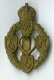 Images Dated 13th January 2012: Cap badge, Royal Electrical and Mechanical Engineers