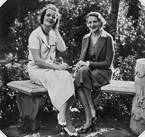Khan Collection: At Cap d Antibes - The Begum Aga Khan and Mrs Claud Leigh