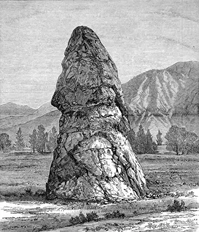 Successive Prints: The Cap of Liberty, Mammoth Hot Springs, Yellowstone, 1874