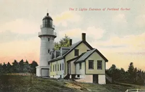 Lighthouses Prints: Cape Elizabeth East Lighthouse, Portland, Maine, USA
