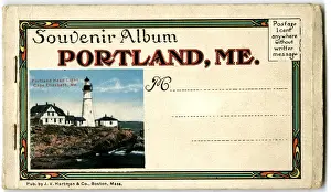 Whitewashed Prints: Cape Elizabeth Lighthouse, Portland, Maine, USA