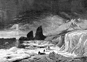 Rudolf Prints: The Cape of Pillars, Crown Prince Rudolf Land, 1875