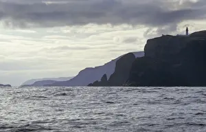 Cape Wrath headland and lighthouse from seaward - Scotland