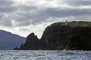 Cape Wrath headland and lighthouse from seaward - Scotland