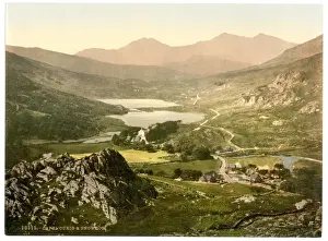 Capel Prints: Capel Curig and Snowdon, Wales