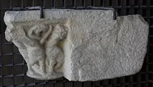 Sins Prints: Capital with harpies, Monastery, Santa Catalina of Montefaro