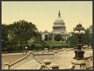 The Capitol from the Library steps, Washington