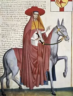 Capodilista Codex. 1434. Clergyman. Miniature