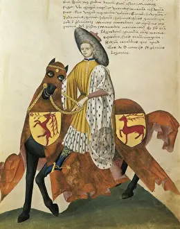 Quattrocento Prints: Capodilista Codex. 1434. Portrait of Pisano Capodilista