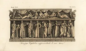Amor Gallery: Capotoline sarcophagus representing the Nine Muses