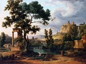 1810 Collection: Capriccio Landscape, by Jean Victor Bertin