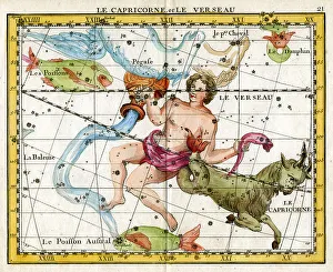 Capricorn Prints: Capricorn, Le Versean (Water Carrier)
