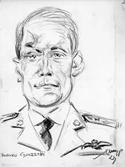 Capt Frederico Guazzetti drawn by Emil Stumpp