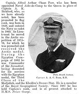 Aide Gallery: Captain A. A. C. Parr R. N