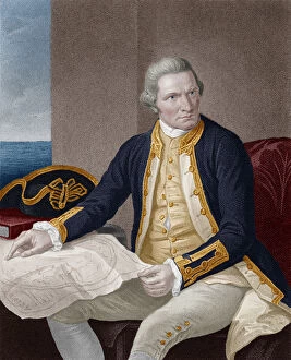 Images Dated 28th October 2016: Captain James Cook - British explorer, captain and navigator