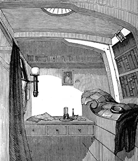 Captain James Fitzjamess Cabin aboard HMS Erebus, 1845