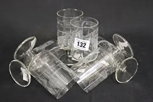 Images Dated 5th March 2018: Captain John Treasure Jones Archive - glassware