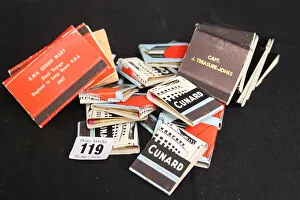 Images Dated 5th March 2018: Captain John Treasure Jones Archive - matchbooks