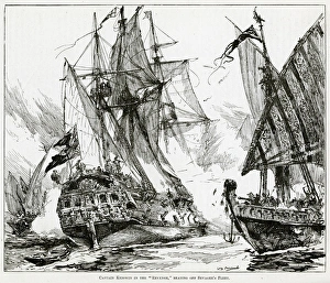 Images Dated 13th January 2016: Captain Keigwin in the Revenge 1884
