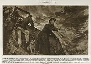 Sank Collection: Captain Loxley of the Formidable, WW1 bravery