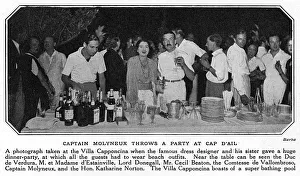 Beaton Gallery: Captain Molyneux throws party at his Riviera villa