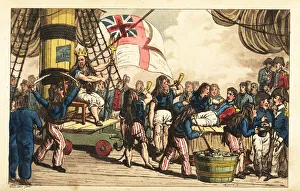 Images Dated 5th June 2020: Captain Newcome is shaved roughly on the Equator in