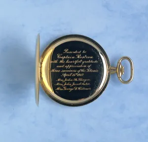 Tiffany Prints: Captain Rostron watch inscription