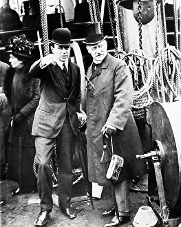Captain Scott and the Earl of Altamont on the Terra Nova