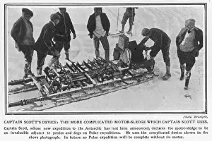 Motorised Prints: Captain Scott, whose new expedition to the South Pole had just been announced in 1909