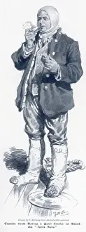 Balaclava Prints: Captain Scott smoking on board the Terra Nova