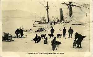 Bluff Prints: Captain Scotts Antarctic Expedition, South Pole, Antarctica