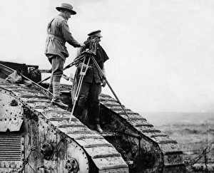 Captain Wilkins, photographer, near Roussoy, France, WW1 Captain Wilkins, photographer, near Roussoy, France, WW1