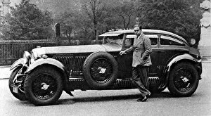Monte Gallery: Captain Woolf Barnato with his Bentley