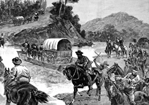Images Dated 8th July 2004: The capture of Jefferson Davis; American Civil War, 1865