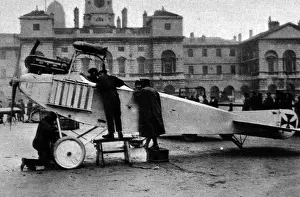 Captured German aeroplane