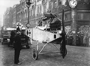 Parading Prints: A captured German aircraft in London