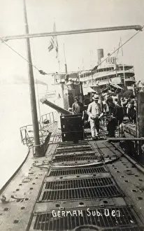 Surrendered Prints: Captured German submarine as exhibit